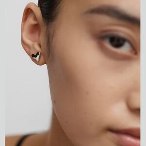 Monica Vinader Heart Stud Earrings, Sterling Silver